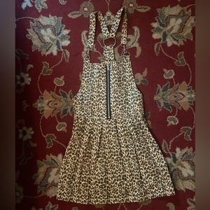 Cheetah Print Overall Dress